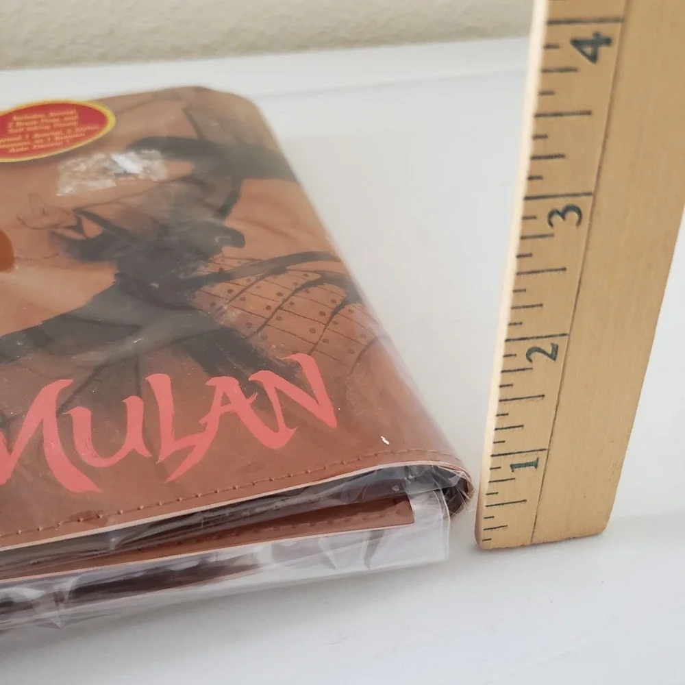 Disney Parks Mulan Journal Notebook Art Book Paper 2 Pens & Stamp New